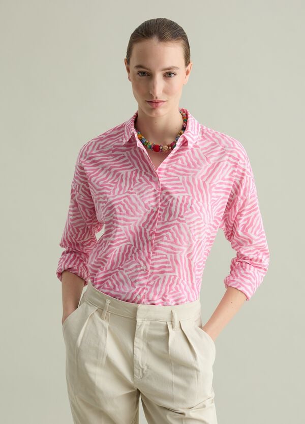 Ovs Camicia in cotone con stampa fantasia