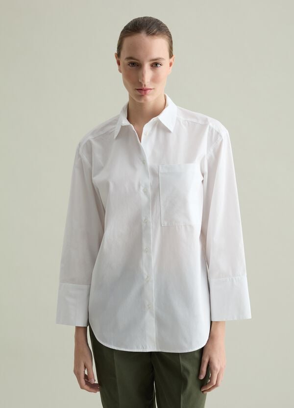 Ovs Camicia In Cotone Con Tasca