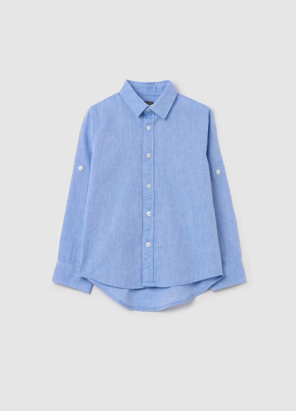 Ovs Camicia in cotone e lino