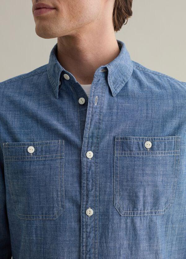 Ovs Camicia In Cotone Fiammato Con Tasche