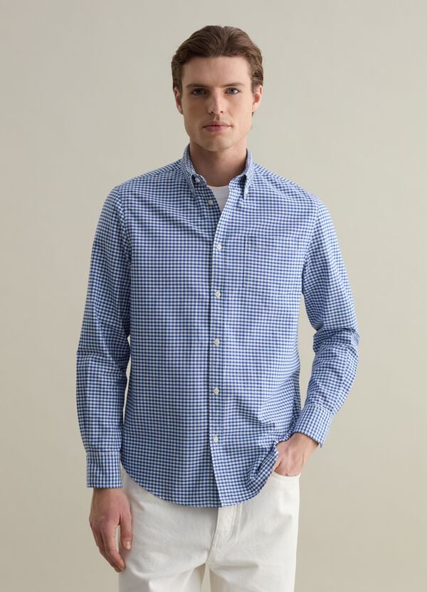 Ovs Camicia In Cotone Oxford A Quadretti