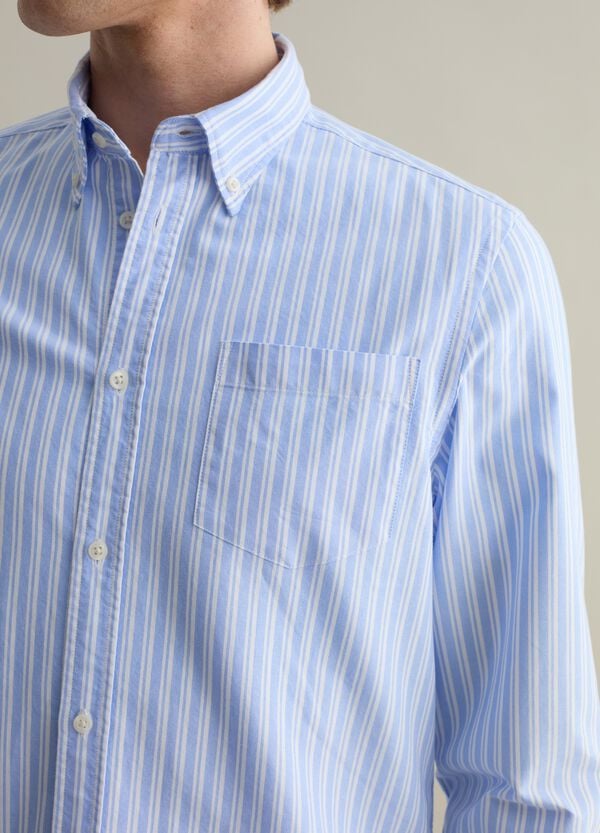 Ovs Camicia In Cotone Oxford A Righe