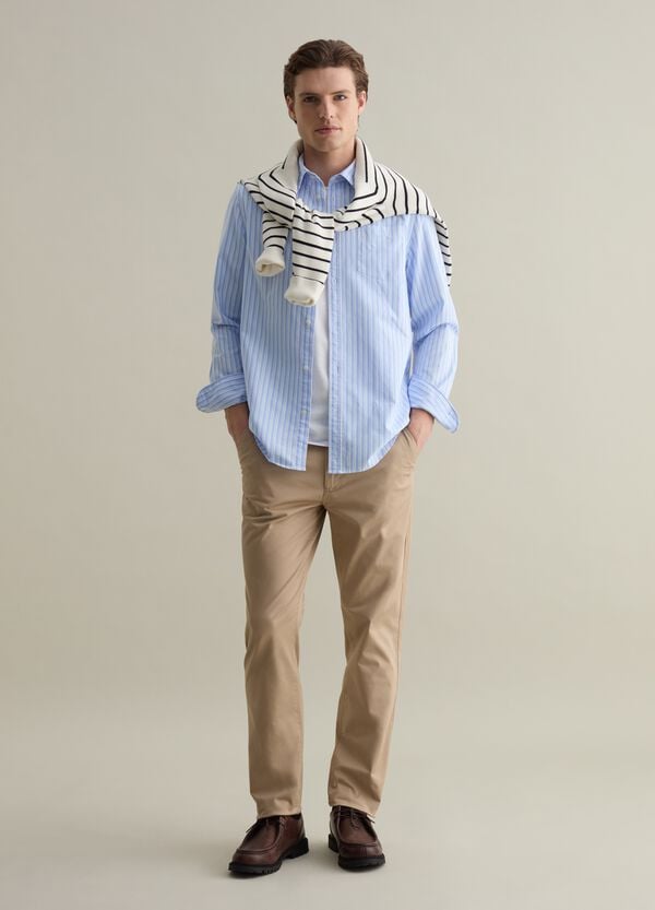 Ovs Camicia in cotone oxford a righe