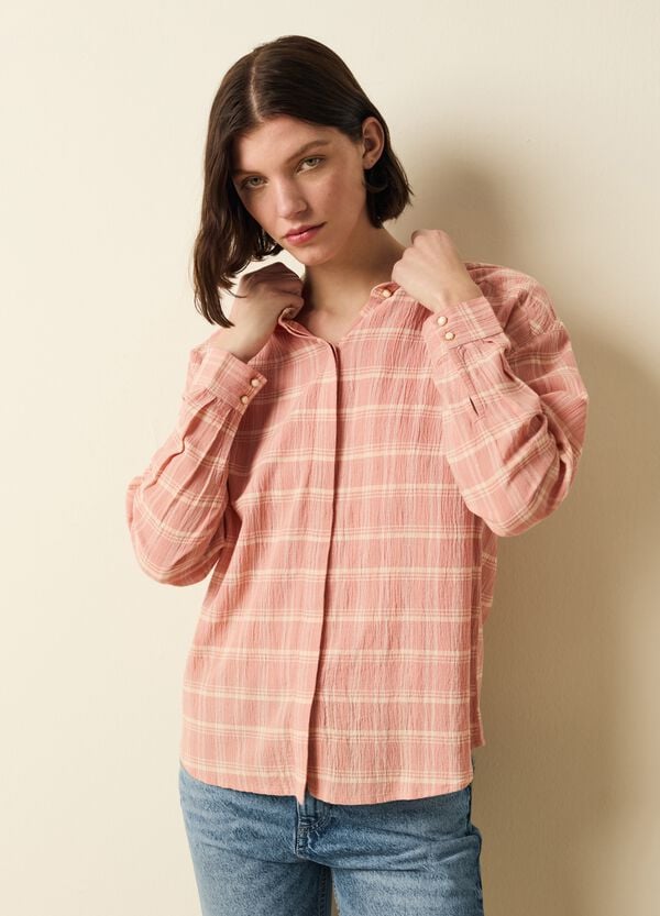 Ovs Camicia In Crêpe Fantasia Check