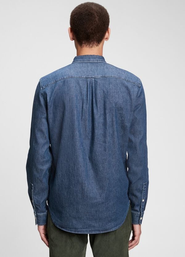 Ovs Camicia In Denim Con Tasca