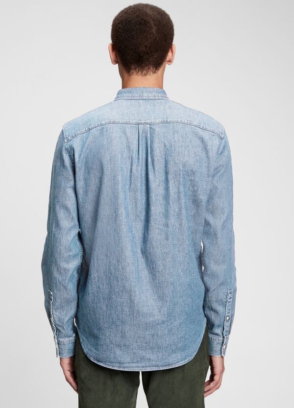 Ovs Camicia In Denim Con Tasca