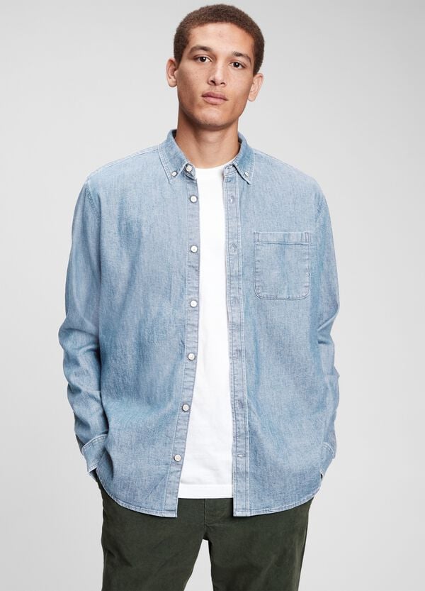 Ovs Camicia in denim con tasca