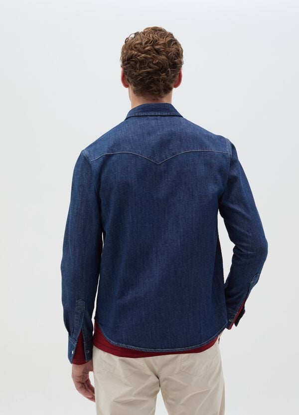Ovs Camicia In Denim Con Tasche