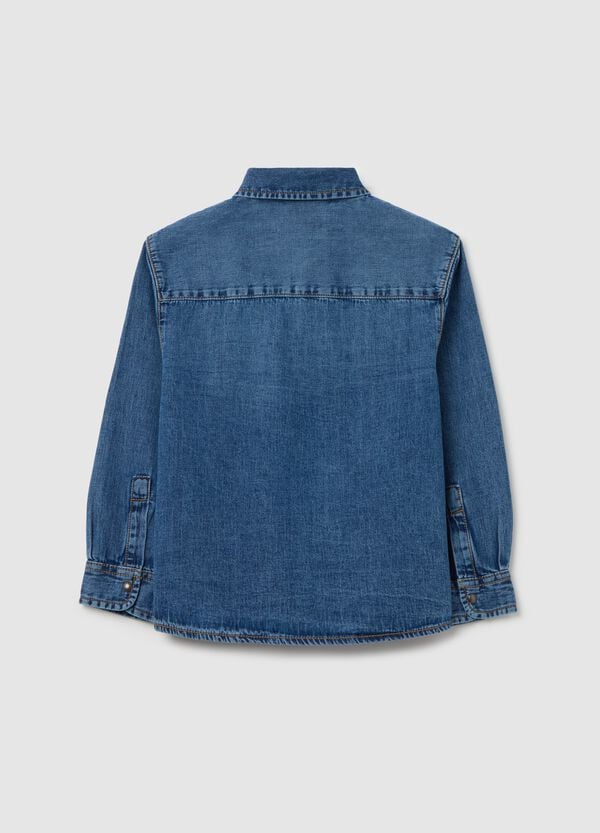 Ovs Camicia In Denim Con Tasche