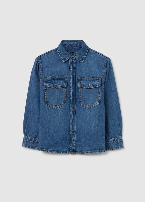Ovs Camicia in denim con tasche
