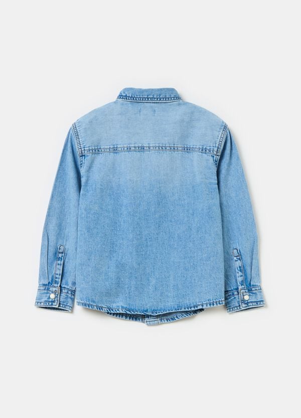 Ovs Camicia In Denim Con Tasche