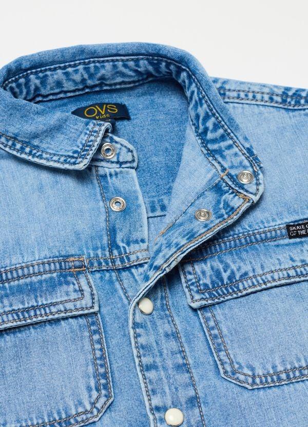 Ovs Camicia In Denim Con Tasche