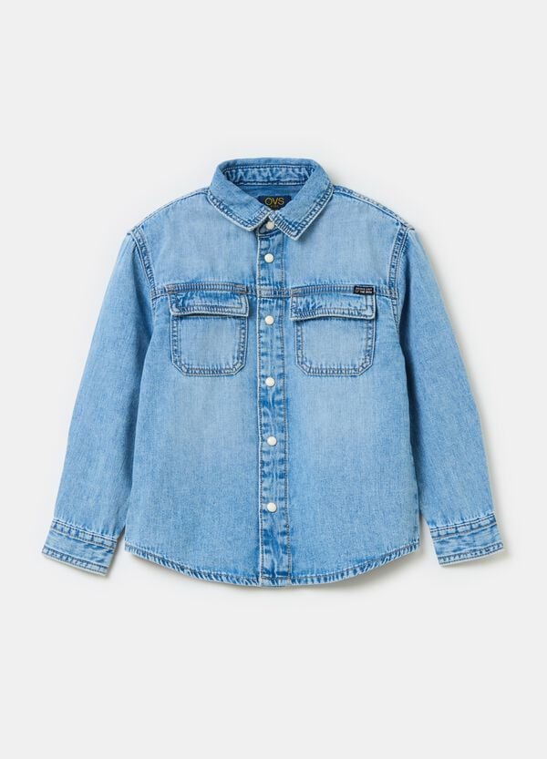 Ovs Camicia in denim con tasche