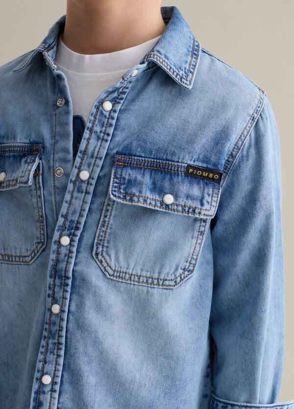 Ovs Camicia In Denim Con Tasche