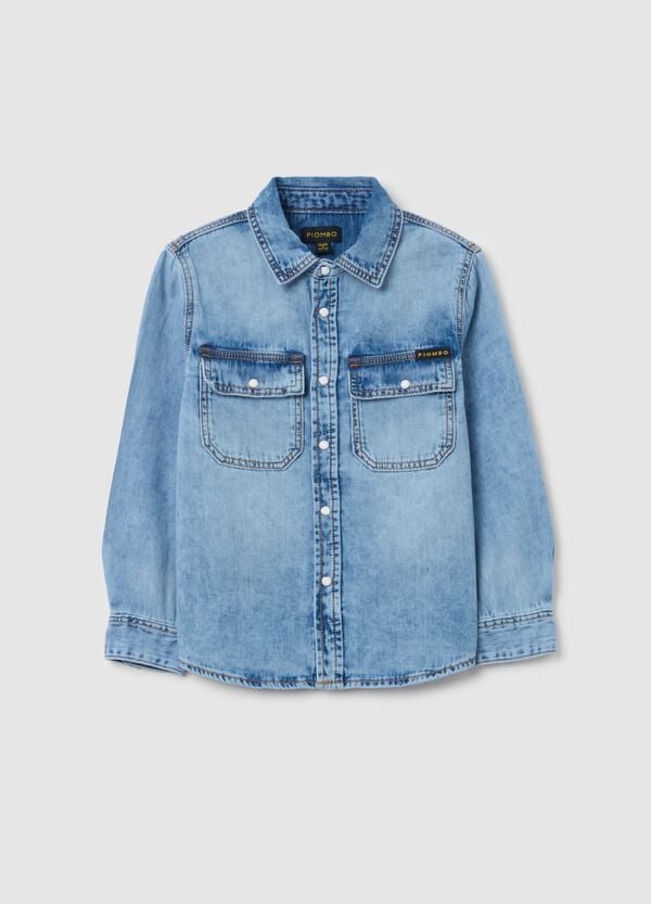 Ovs Camicia In Denim Con Tasche