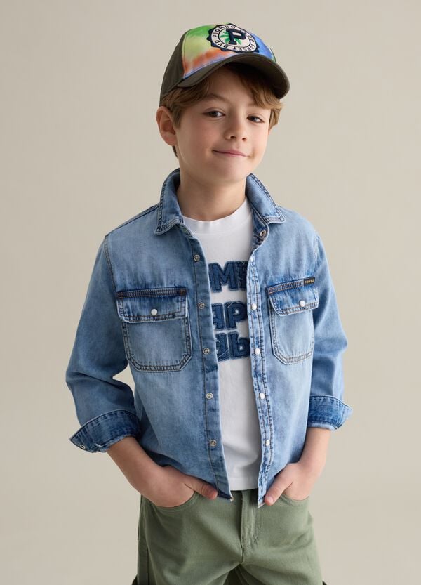Ovs Camicia in denim con tasche