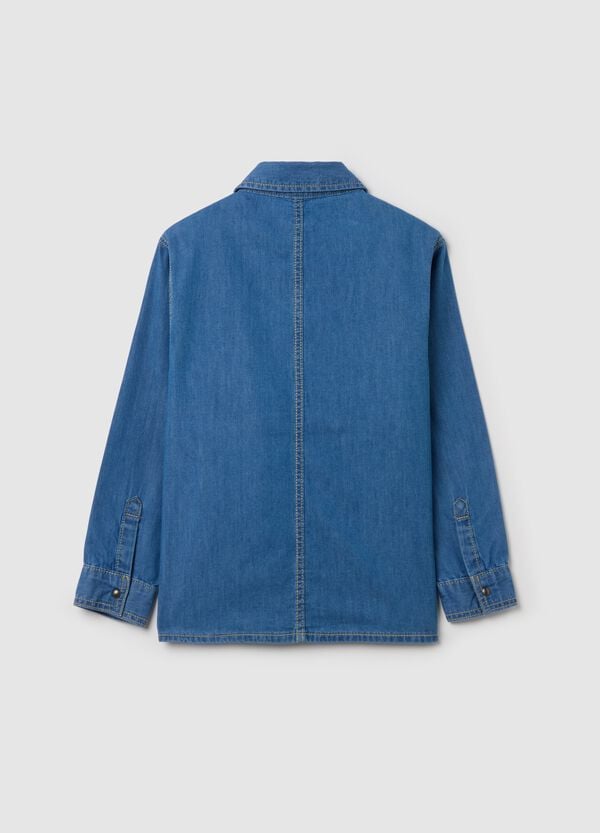 Ovs Camicia In Denim Con Tasche