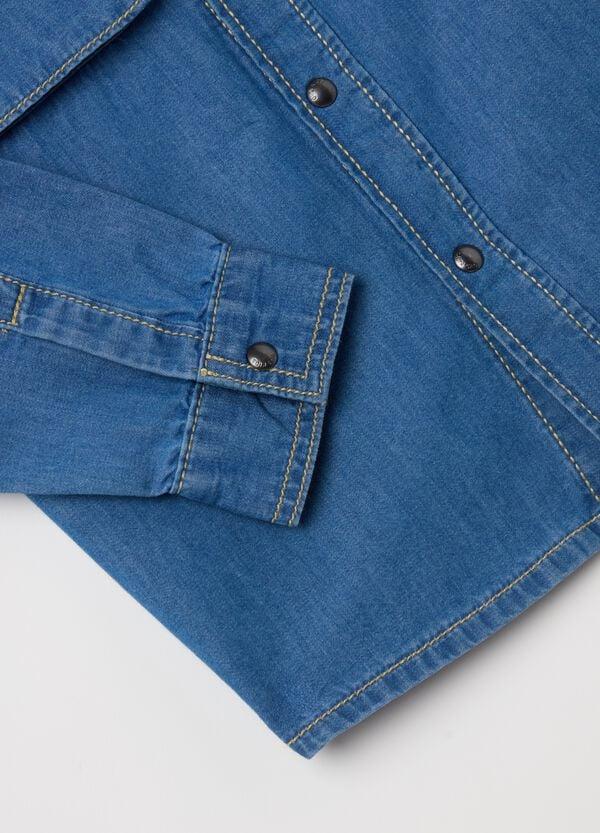 Ovs Camicia In Denim Con Tasche