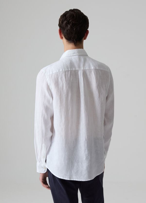 Ovs Camicia In Lino Con Tasca