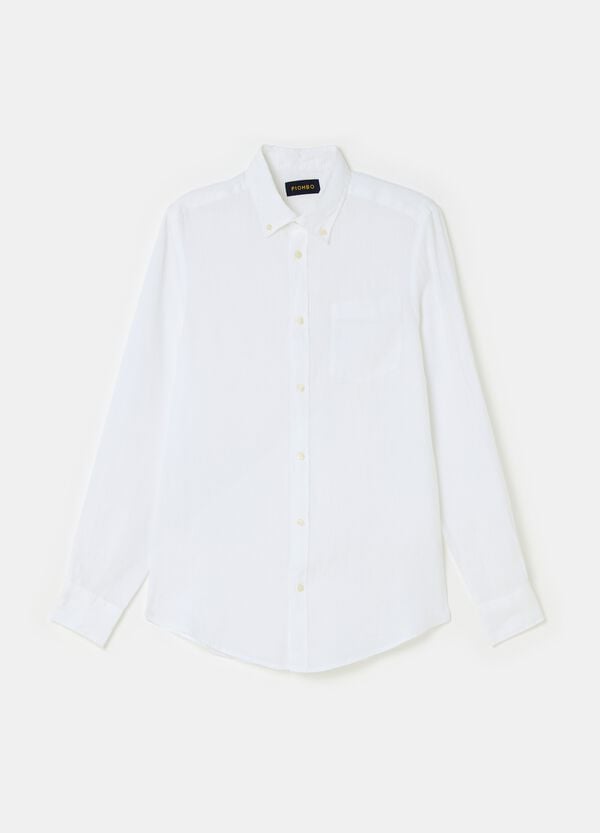 Ovs Camicia In Lino Con Tasca