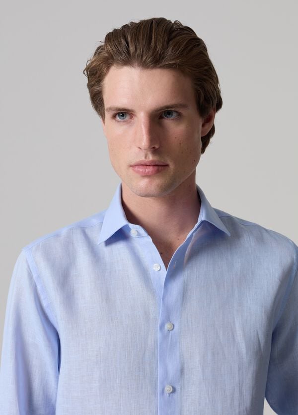 Ovs Camicia In Lino PIOMBO