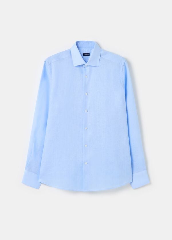 Ovs Camicia In Lino PIOMBO