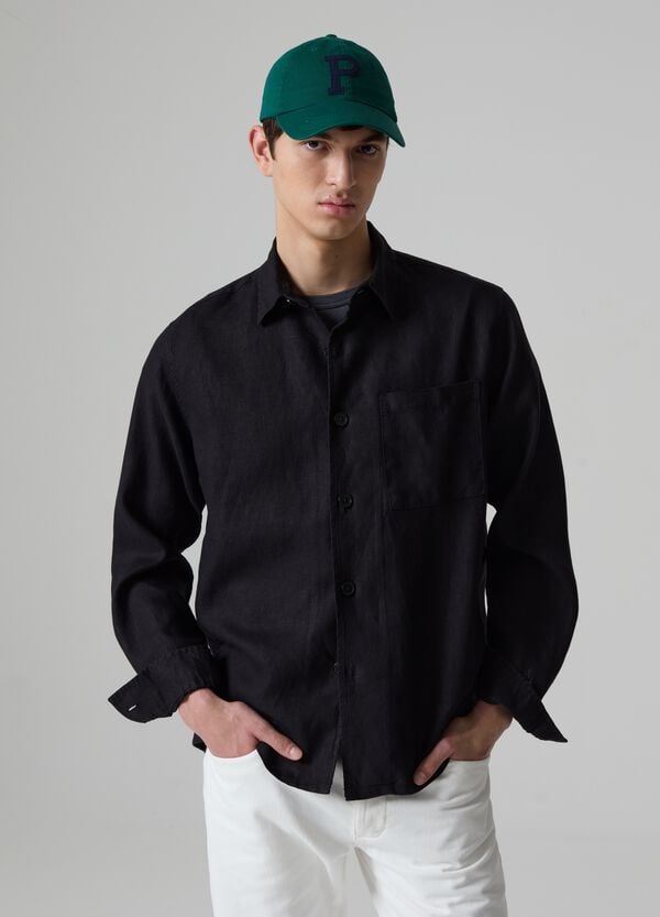 Ovs Camicia in lino sostenibile