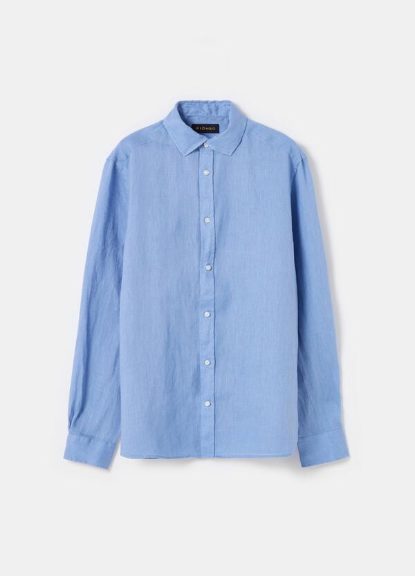 Ovs Camicia In Lino Tinta Unita