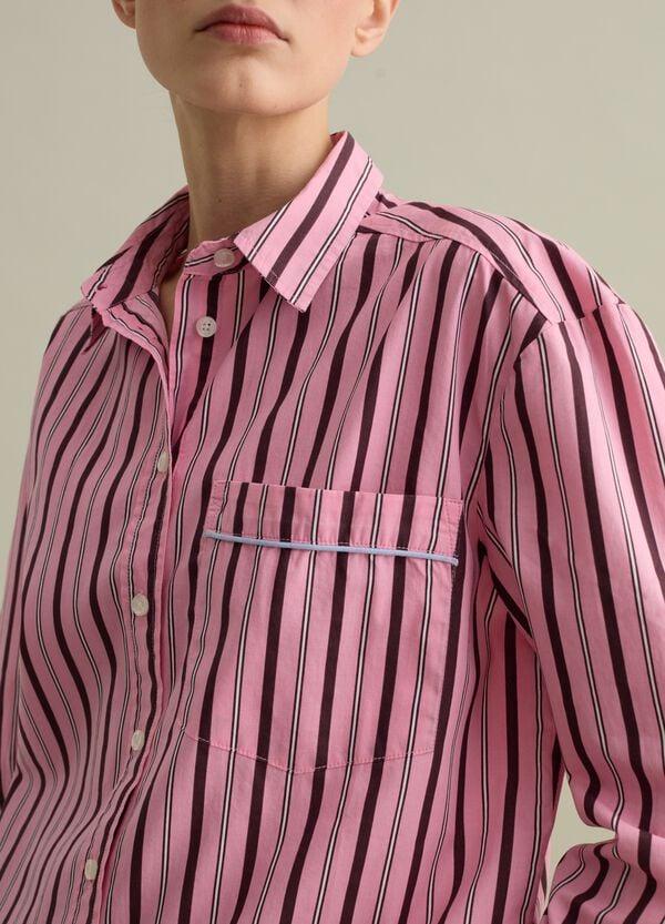 Ovs Camicia In Oxford A Righe Con Tasca