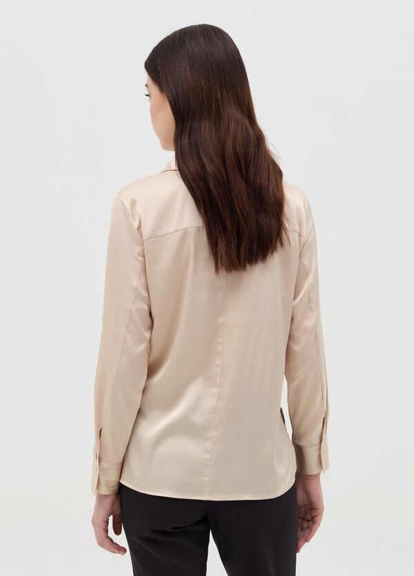 Ovs Camicia In Satin Con Spacchetti