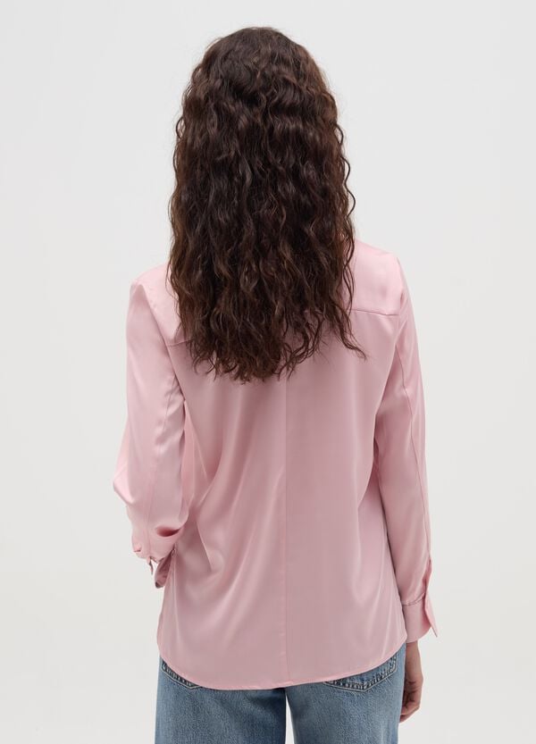 Ovs Camicia In Satin Con Spacchetti