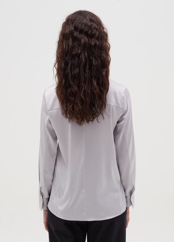 Ovs Camicia In Satin Con Spacchetti
