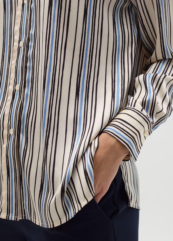 Ovs Camicia In Satin Con Spacchetti
