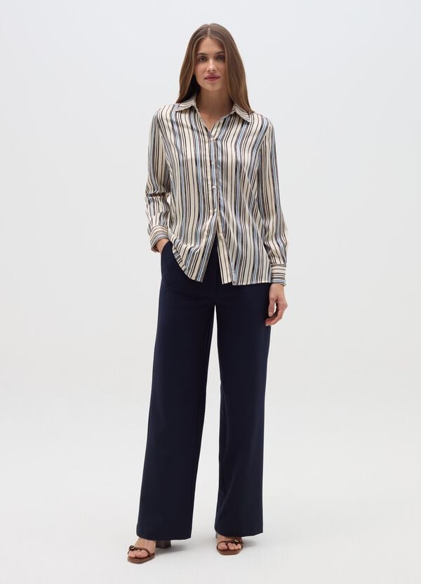 Ovs Camicia in satin con spacchetti