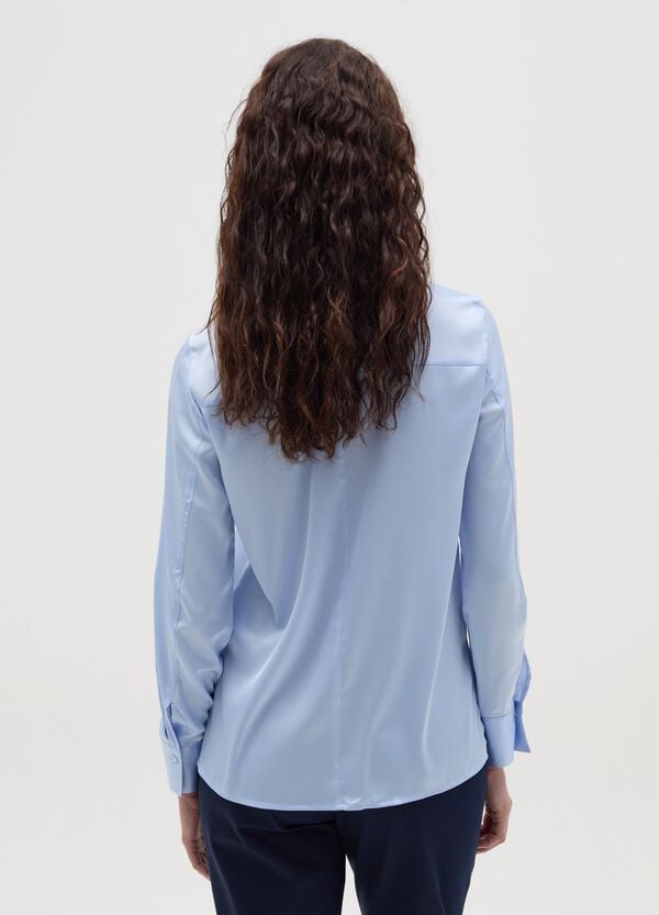 Ovs Camicia In Satin Con Spacchetti