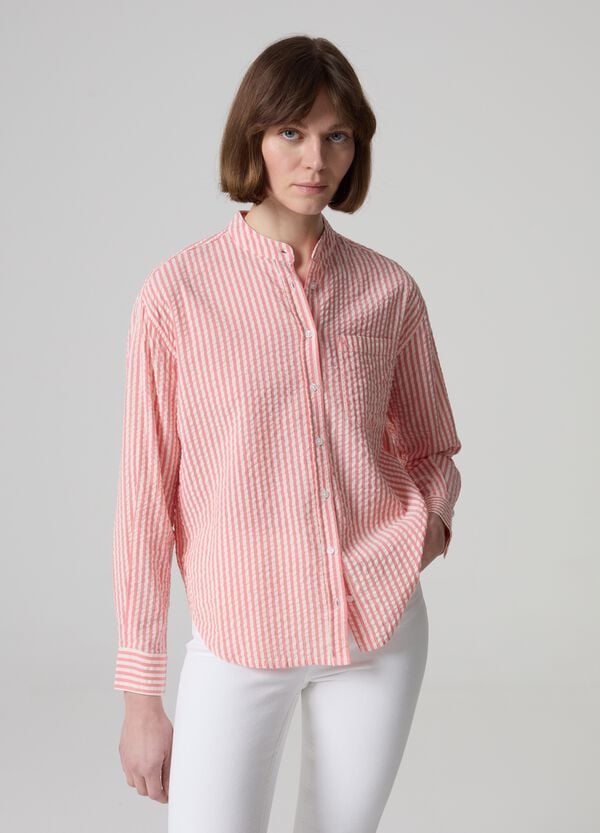 Ovs Camicia in seersucker a righe