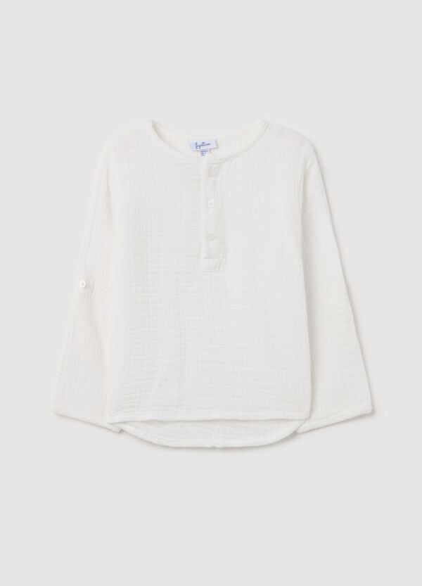 Ovs Camicia in tessuto goffrato