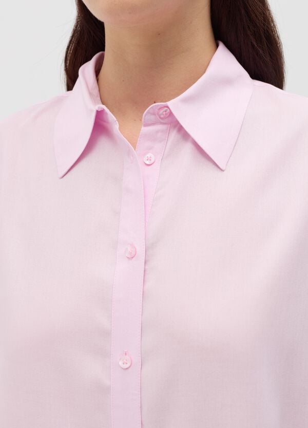 Ovs Camicia In Viscosa A Maniche Corte