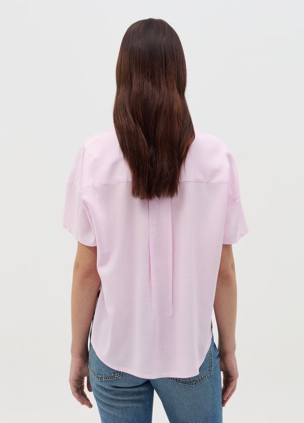 Ovs Camicia In Viscosa A Maniche Corte