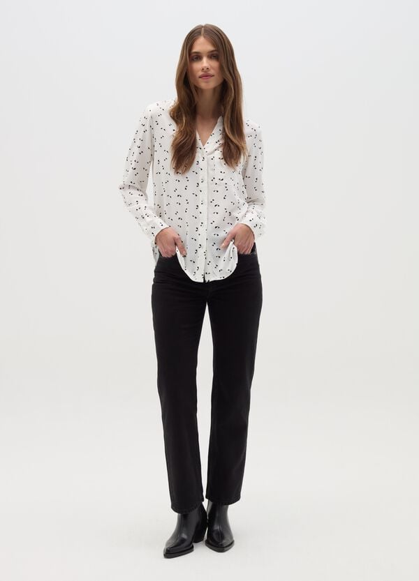 Ovs Camicia in viscosa con micro stampa