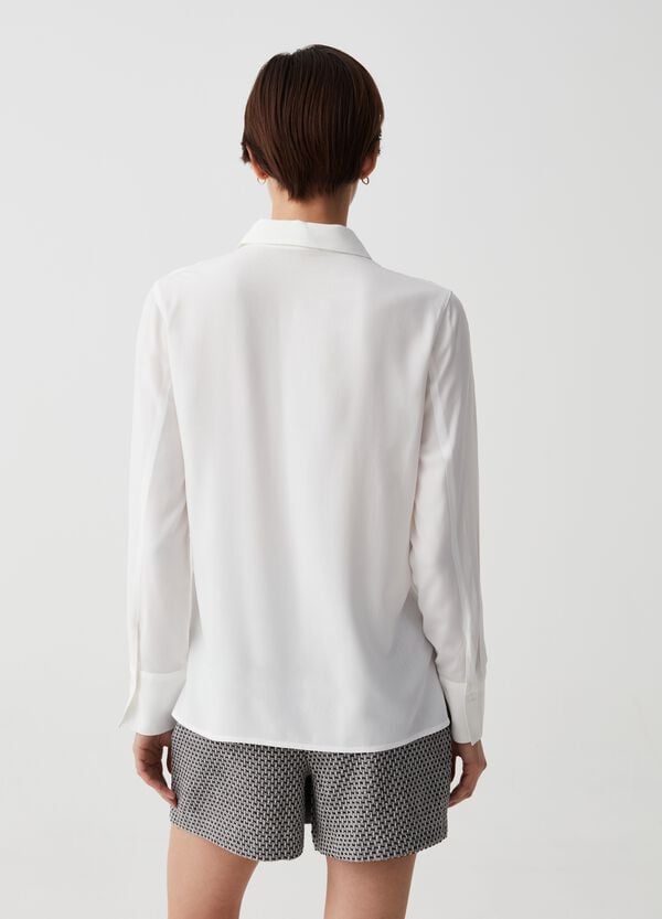 Ovs Camicia In Viscosa Con Spacchi