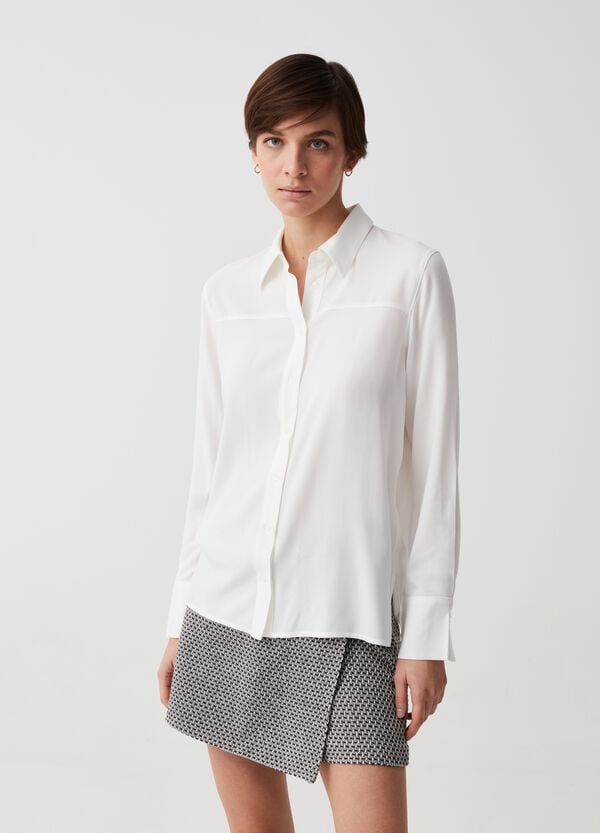 Ovs Camicia in viscosa con spacchi