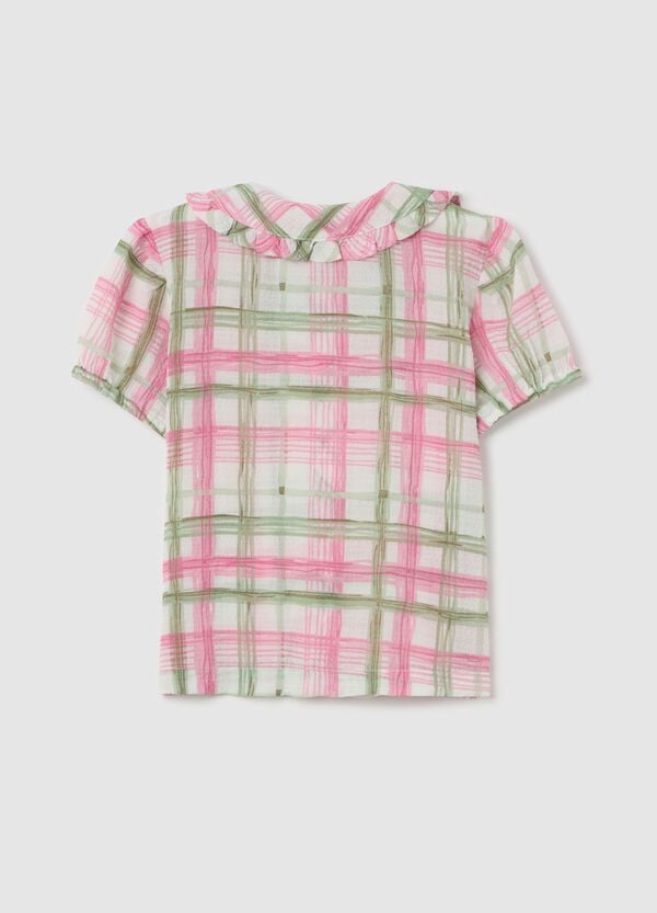 Ovs Camicia Maniche Corte Fantasia Check