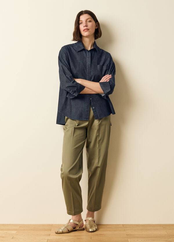 Ovs Camicia Oversize In Denim