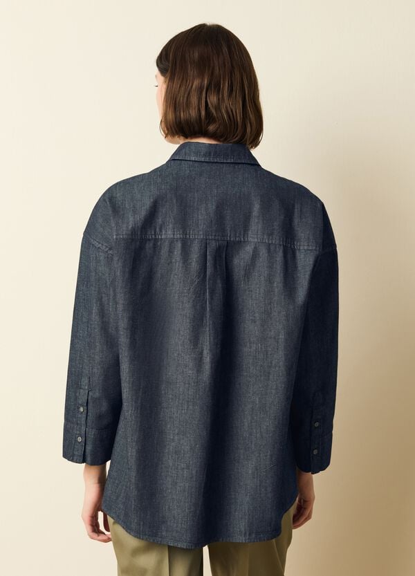 Ovs Camicia Oversize In Denim