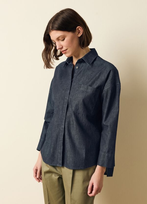 Ovs Camicia oversize in denim