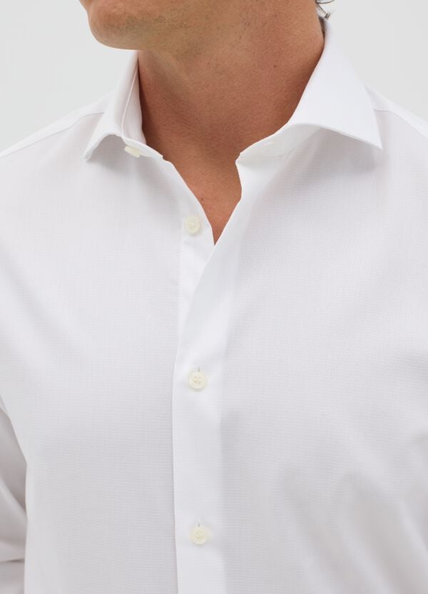 Ovs Camicia Regular Fit Bianca No Stiro