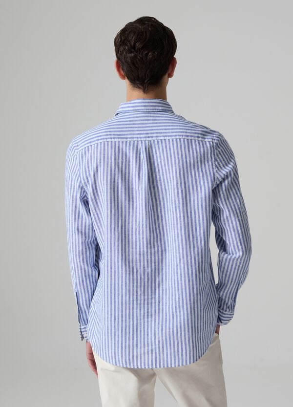 Ovs Camicia Regular Fit Button-down A Righe
