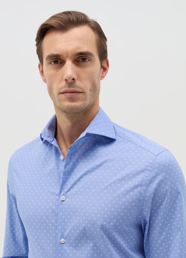 Ovs Camicia Regular Fit Con Micro Fantasia