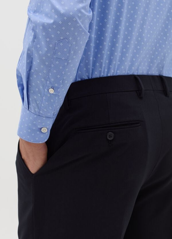 Ovs Camicia Regular Fit Con Micro Fantasia